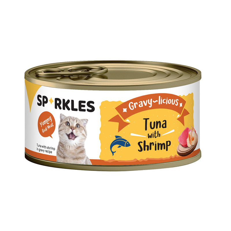Sparkles Cat Gravy-licious Tuna with Shrimp 80g