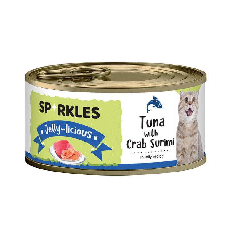 Sparkles Cat Jelly-licious Tuna with Crab Surimi 80g