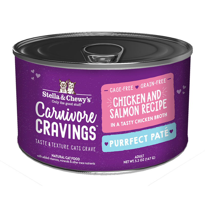 Stella & Chewy's Cat Carnivore Cravings Purrfect Pate Chicken & Salmon 5.2oz