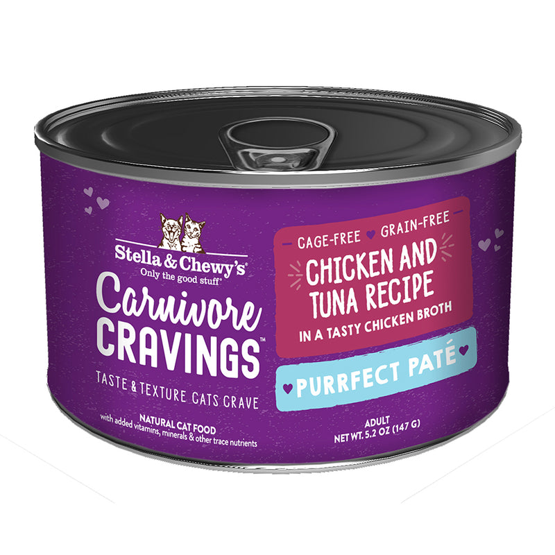 Stella & Chewy's Cat Carnivore Cravings Purrfect Pate Chicken & Tuna 5.2oz