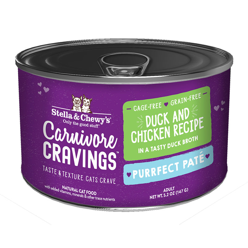 Stella & Chewy's Cat Carnivore Cravings Purrfect Pate Duck & Chicken 5.2oz