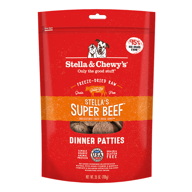 Stella & Chewy's Dog Freeze-Dried Dinner Patties - Super Beef 25oz