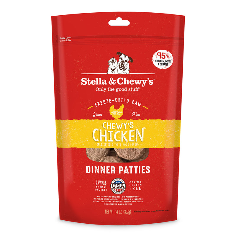 Stella & Chewy's Dog Freeze-Dried Dinner Patties - Chewy's Chicken 14oz