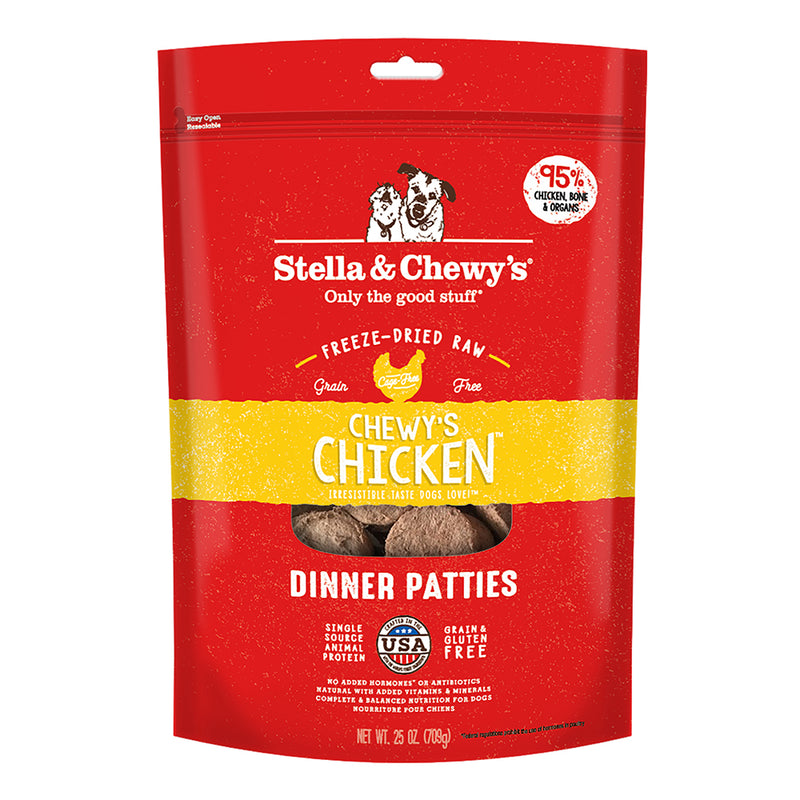 Stella & Chewy's Dog Freeze-Dried Dinner Patties - Chewy's Chicken 25oz