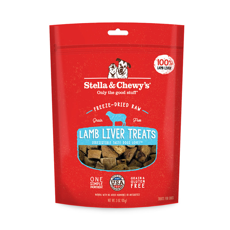 Stella & Chewy's Dog Freeze-Dried Raw Single Ingredient - Lamb Liver Treats 85g