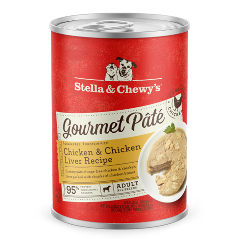 Stella & Chewy's Dog Gourmet Pate Chicken & Chicken Liver Recipe 12.5oz