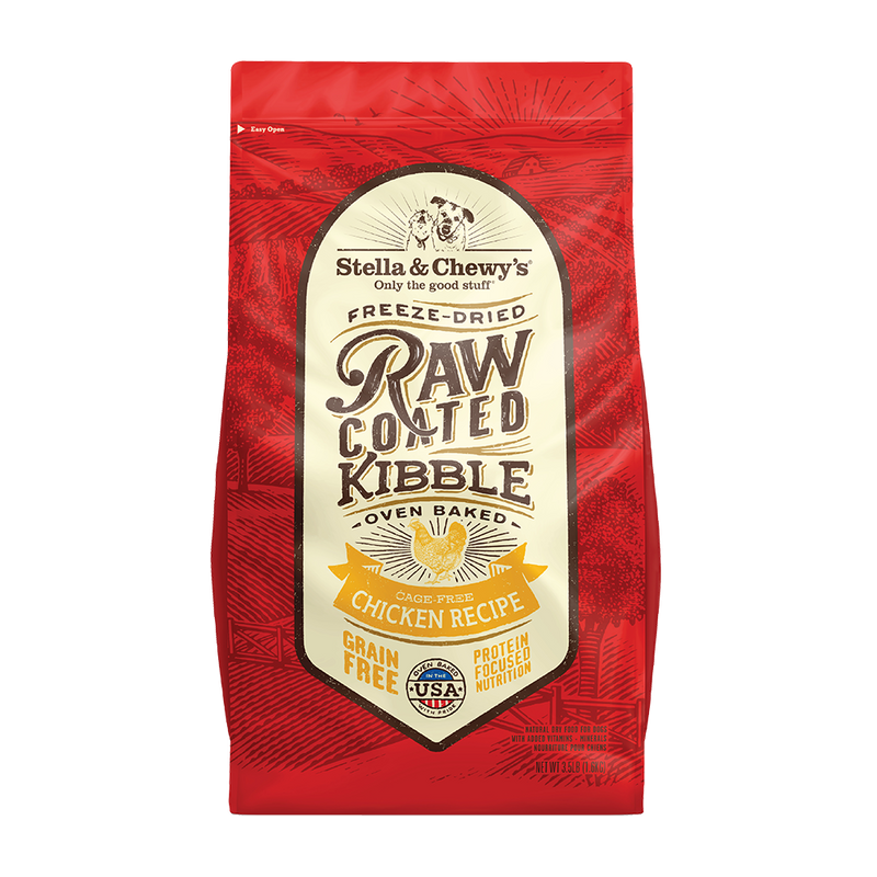 Stella & Chewy's Dog Raw Coated Kibble - Adult Chicken 3.5lb