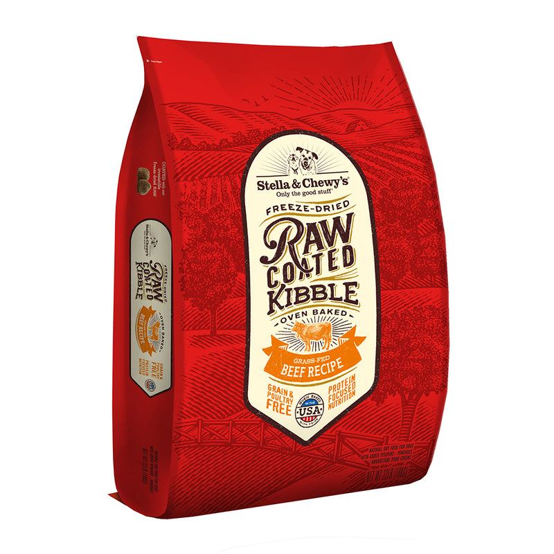 Stella & Chewy's Dog Raw Coated Kibble - Beef 22lb