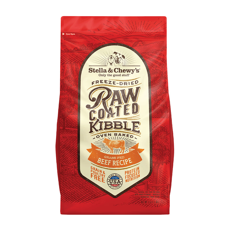 Stella & Chewy's Dog Raw Coated Kibble - Beef 3.5lb
