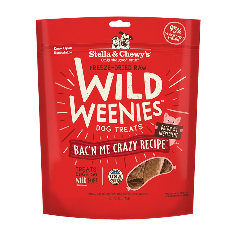 Stella & Chewy's Dog Treat - Wild Weenies Bac'n Me Crazy Recipe 3oz