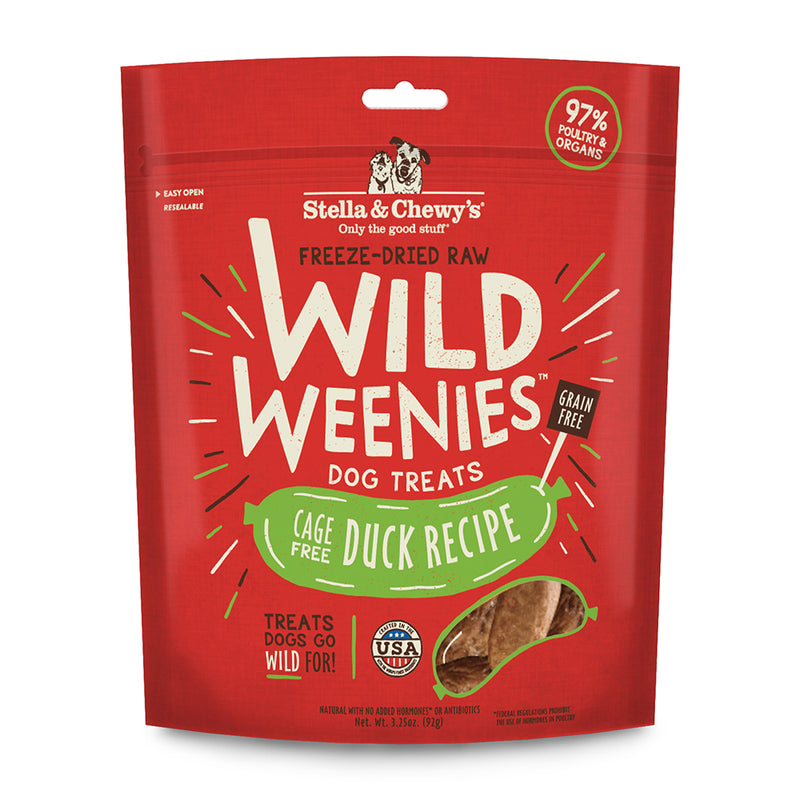 Stella & Chewy's Dog Treat - Wild Weenies Duck Recipe 3.25oz