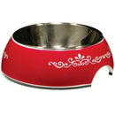 Catit Style 2-in-1 Cat Bowl Large 160ml - Red Swirl