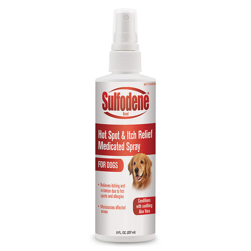 Sulfodene Hot Spot & Itch Relief Medicated Spray for Dogs (Conditions with Soothing Aloe Vera) 237ml