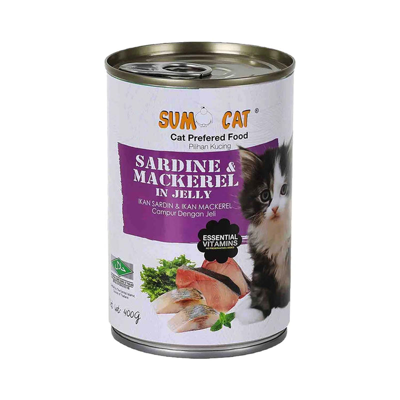 *DONATION TO TAC* Sumo Cat Sardine and Mackerel in Jelly 400g x 24cans