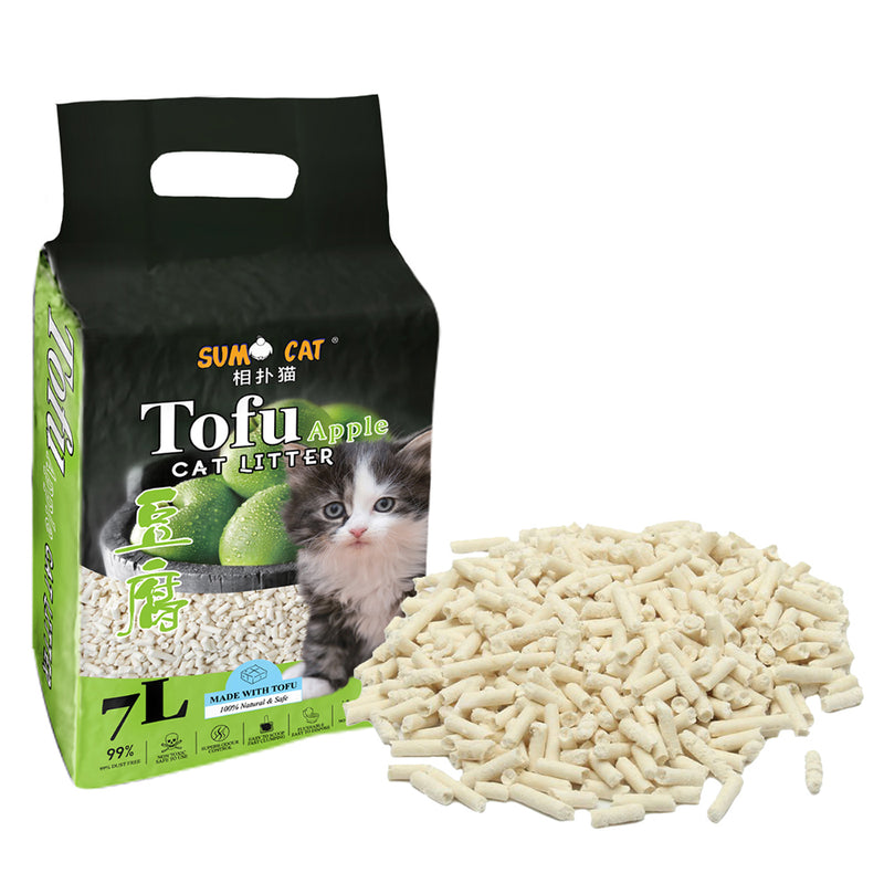 Sumo Cat Tofu Cat Litter - Apple 7L