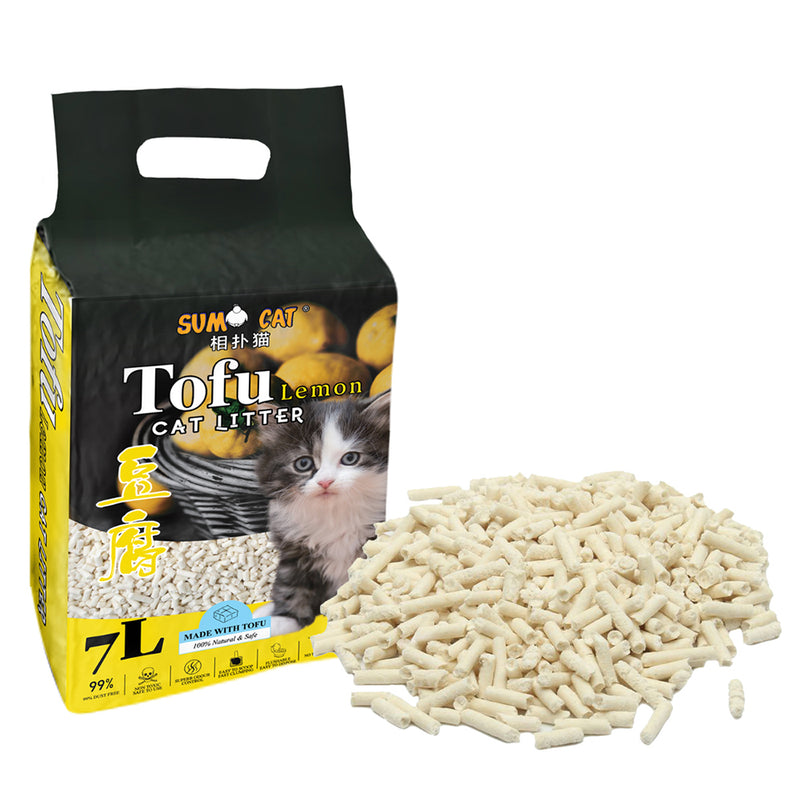 Sumo Cat Tofu Cat Litter - Lemon 7L