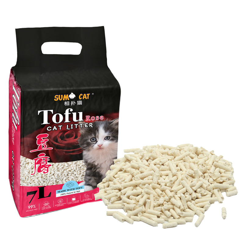Sumo Cat Tofu Cat Litter - Rose 7L