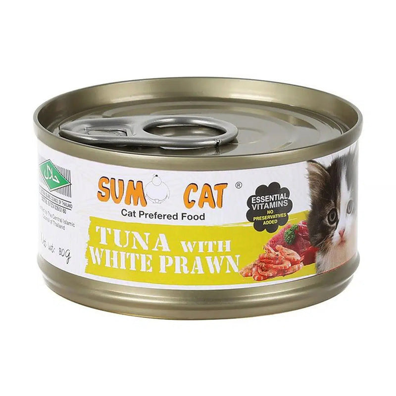 Sumo Cat Tuna with White Prawn 80g