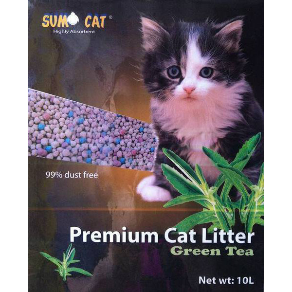 Sumo Cat Premium Cat Litter - Green Tea 10L