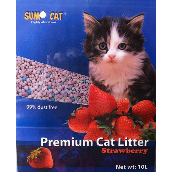 Sumo Cat Premium Cat Litter - Strawberry 10L