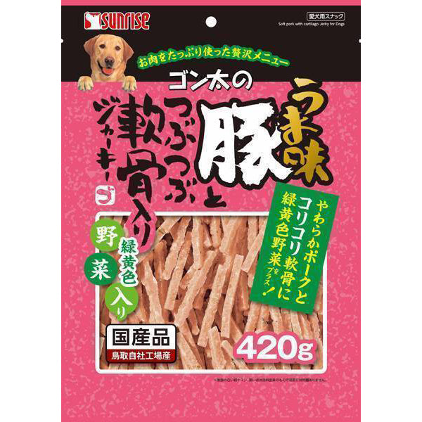 Sunrise Dog Soft Pork, Chicken Cartilage & Veggie Jerky 420g