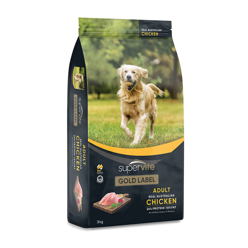 Supervite Dog Dry Food Gold Label Adult Chicken 3kg