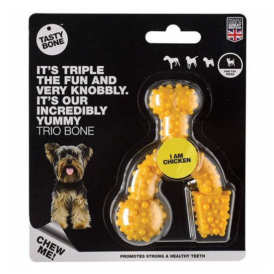 Tasty Bone Trio Bone Chicken Toy