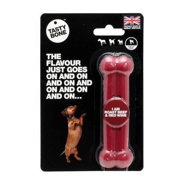 Tasty Bone Nylon Bone Roast Beef & Red Wine Toy