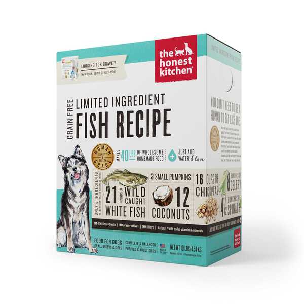 The Honest Kitchen Dog Dehydrated Limited Ingredients Fish Recipe (Bra