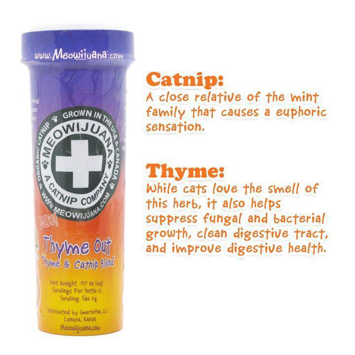 Meowijuana Thyme Out - Thyme & Catnip 26g
