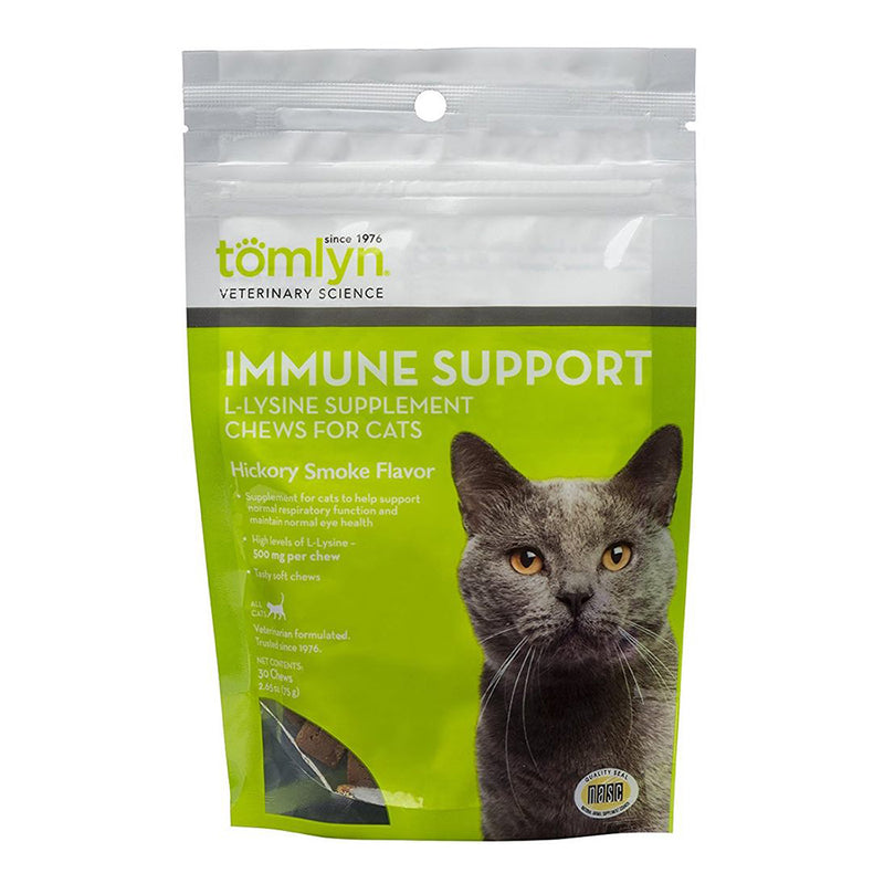 Tomlyn Immune Support L-Lysine Supplement Chews 30cts