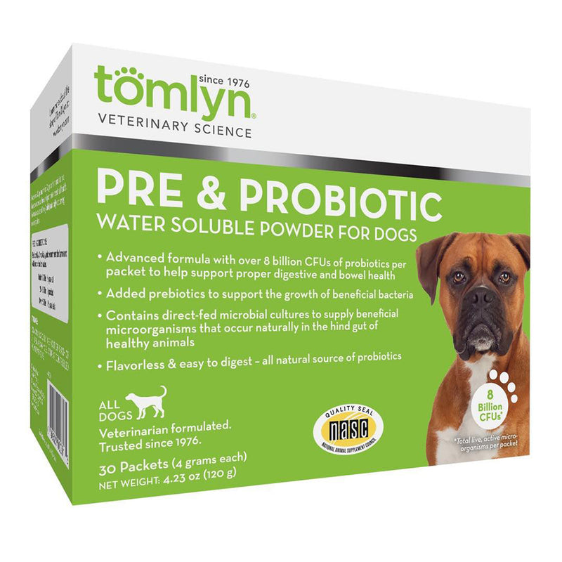 Tomlyn Pre & Probiotic Water Soluble Powder for Dogs 4g x 30sct