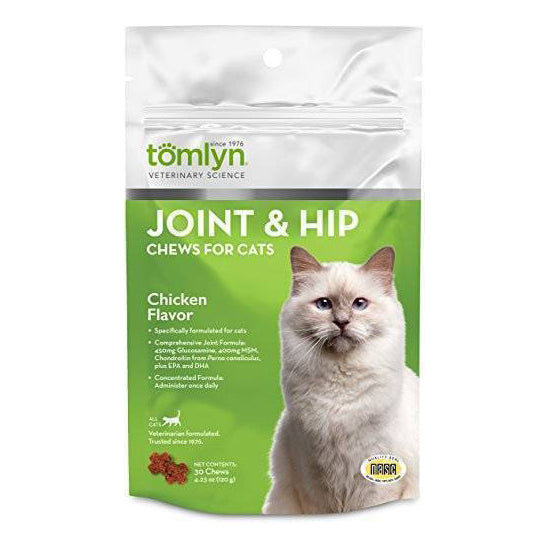 Tomlyn Joint & Hip Chicken Flavor For Cats (30 Chews)