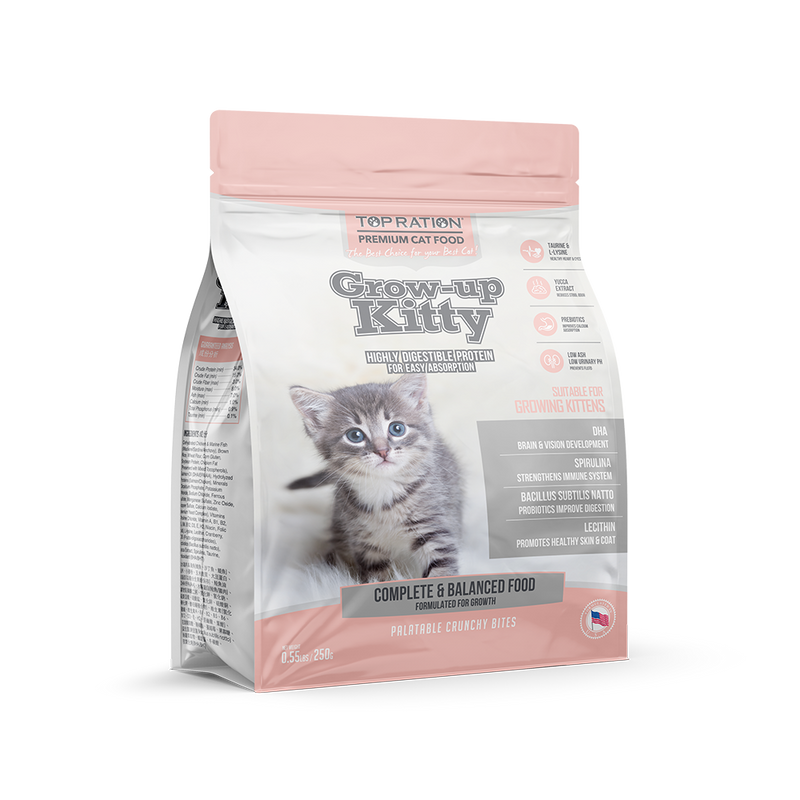Top Ration Cat Grow-Up Kitty for Kittens 250g