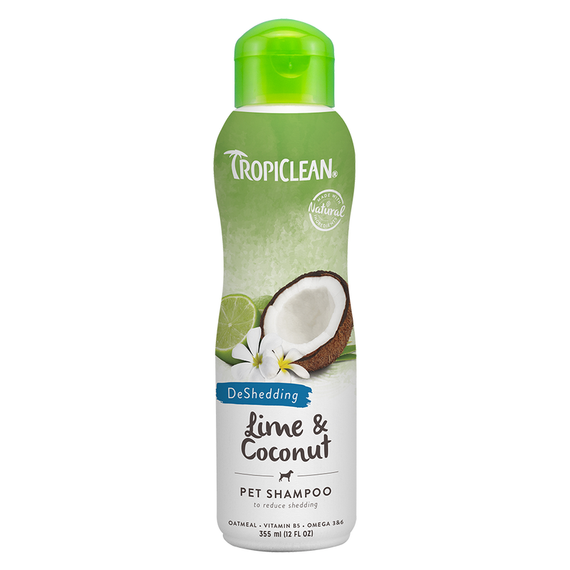 Tropiclean DeShedding Lime & Coconut Pet Shampoo 12oz