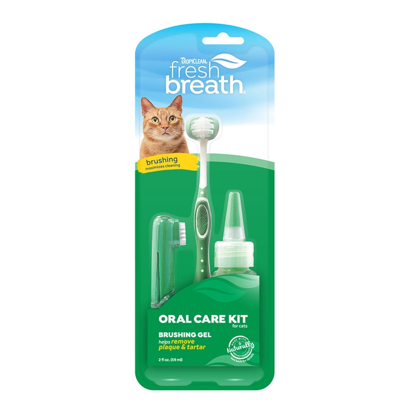 Tropiclean Fresh Breath Oral Care Kit for Cats