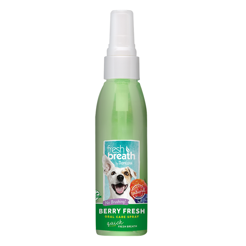 Tropiclean Fresh Breath Oral Care Spray Berry Fresh 4oz