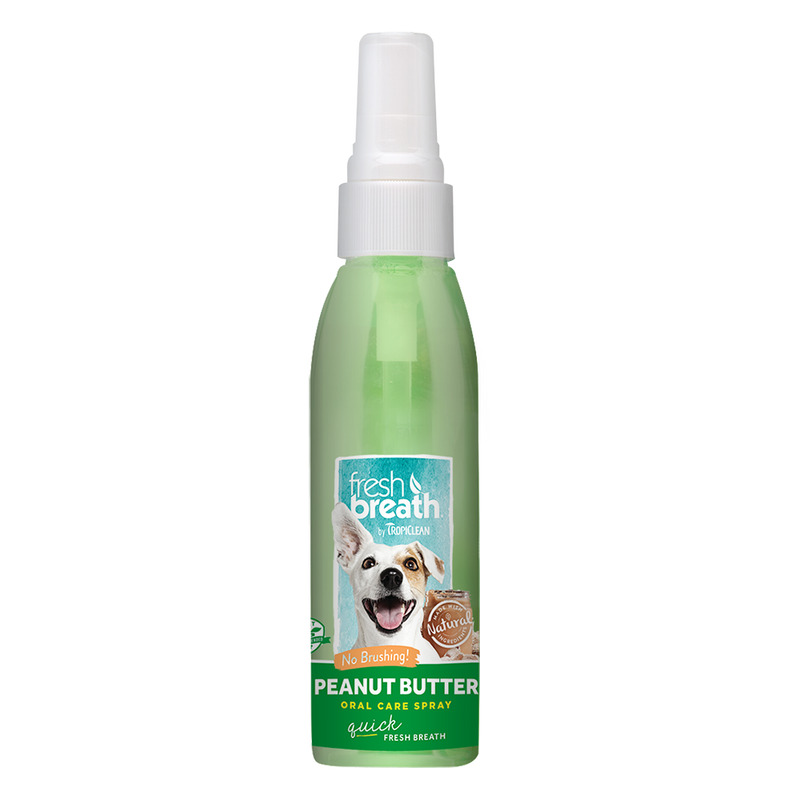 Tropiclean Fresh Breath Oral Care Spray Peanut Butter 4oz