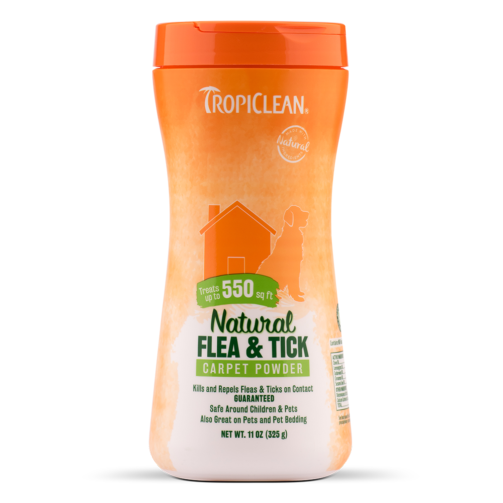 Tropiclean Natural Flea Tick Carpet Pet Powder 11oz