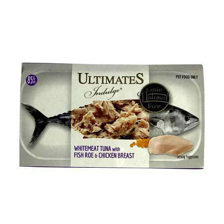 Snappy Tom Ultimates Indulge Cat Whitemeat Tuna with Fish Roe & Chicken Breast 85g