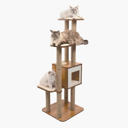 Vesper Cat Furniture V-High Base Walnut XL