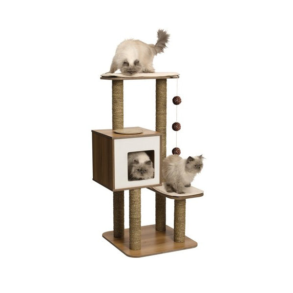 Vesper Cat Furniture V-High Base Walnut