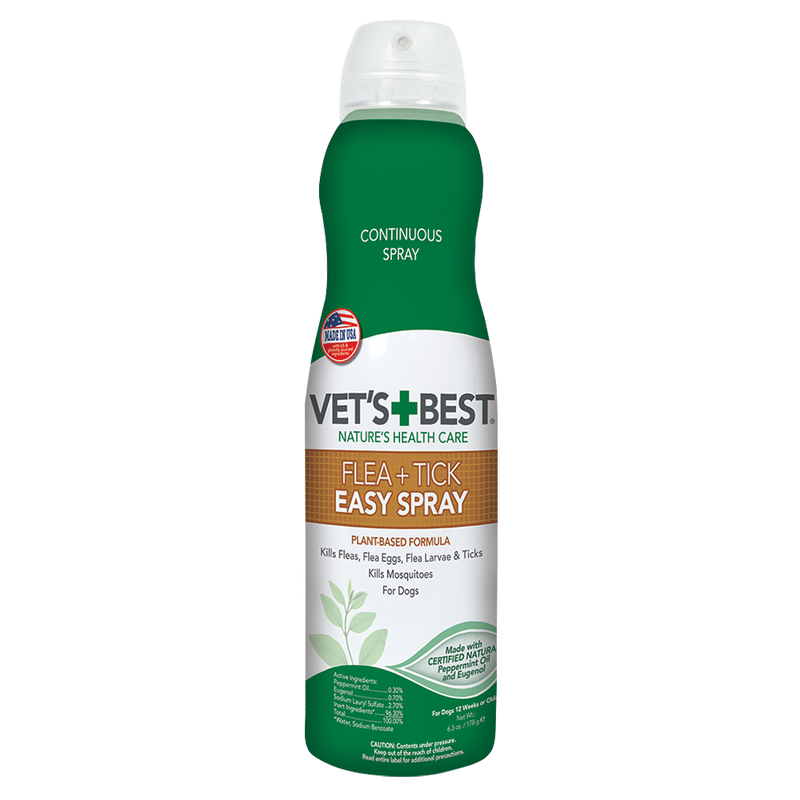Vet's Best Flea + Tick Home & Go Spray for Dogs 6.3oz