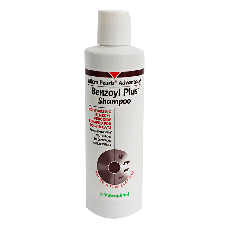 Vetoquinol Micro Pearls Advantage Benzoyl Plus Shampoo for Dogs & Cats 8oz