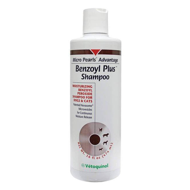 Vetoquinol Micro Pearls Advantage Benzoyl Plus Shampoo for Dogs & Cats 16oz