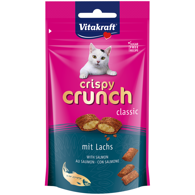 Vitakraft Cat Crispy Crunch with Salmon 60g