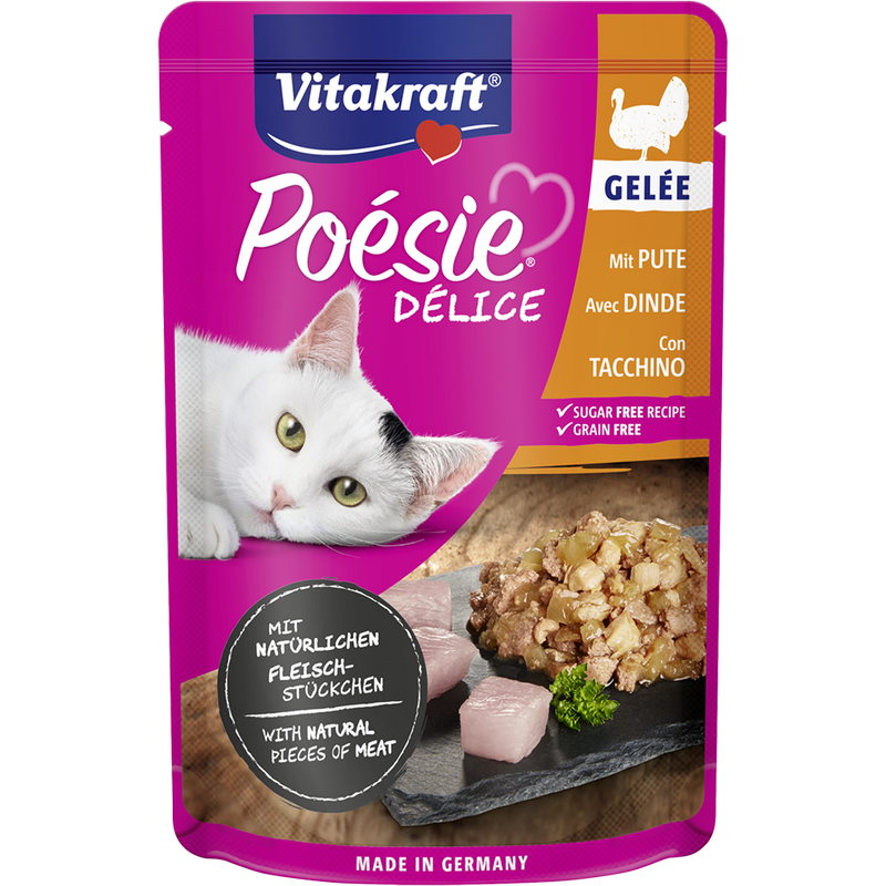 Vitakraft Cat Poesie Delice Jelly Turkey Breast 85g