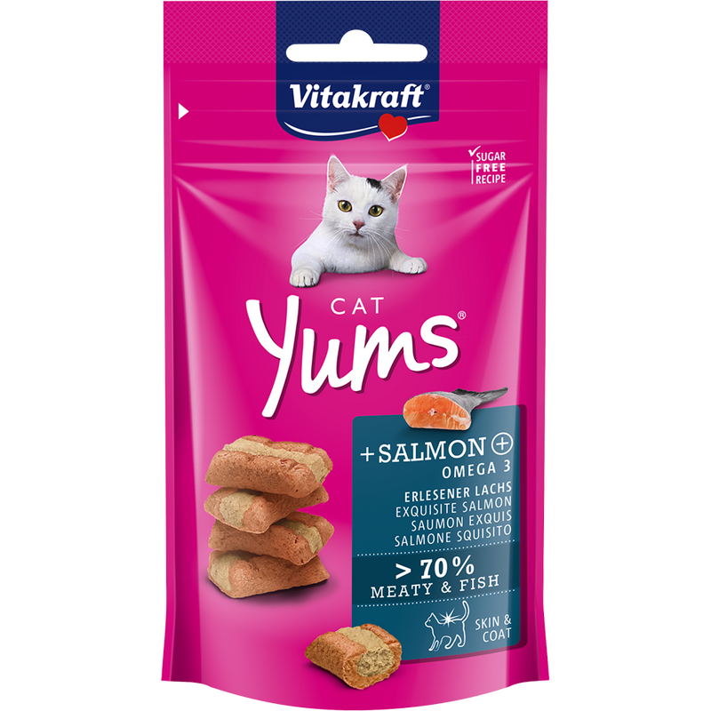 Vitakraft Cat Yums Salmon & Omega 3 40g