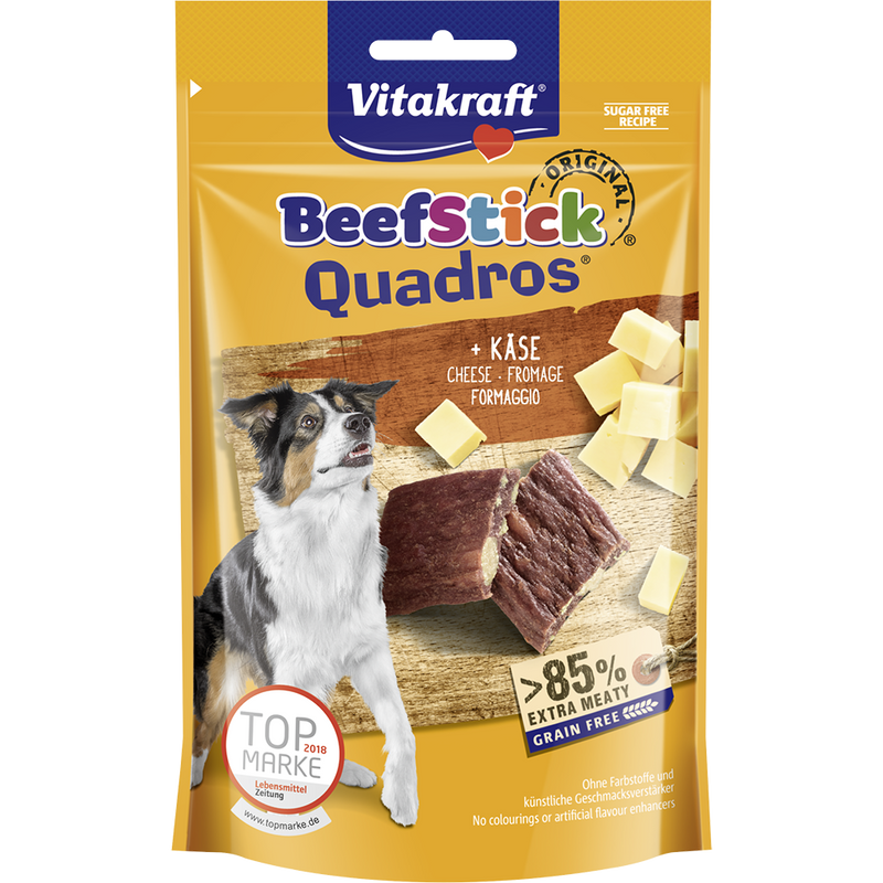 Vitakraft Dog Beef Sticks Quadros Cheese 70g