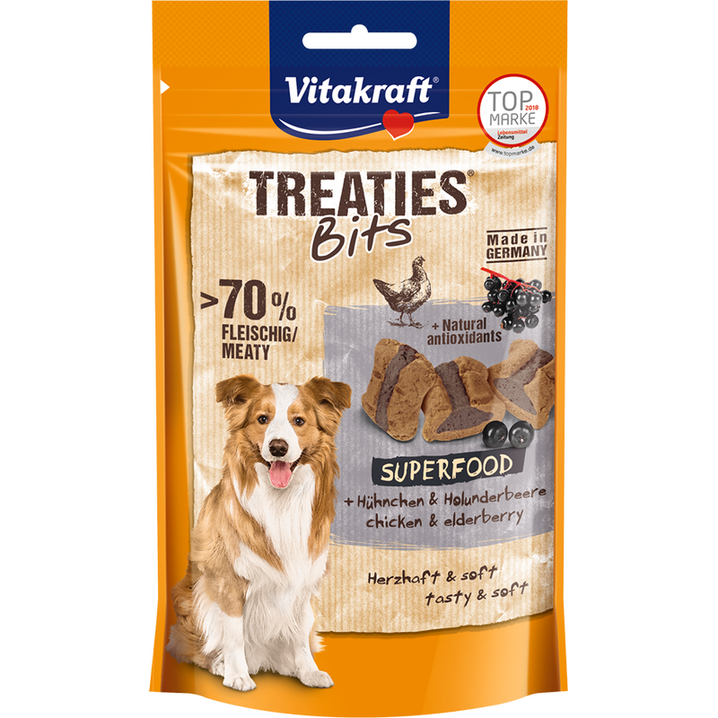 Vitakraft Dog Treaties Bits Superfood Chicken & Elderberry 100g
